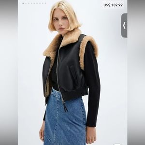 Mango double sided bomber vest